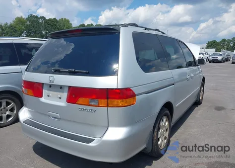 2002 Honda Odyssey Ex z USA, uszkodzony, nr VIN 2HKRL18682H519672